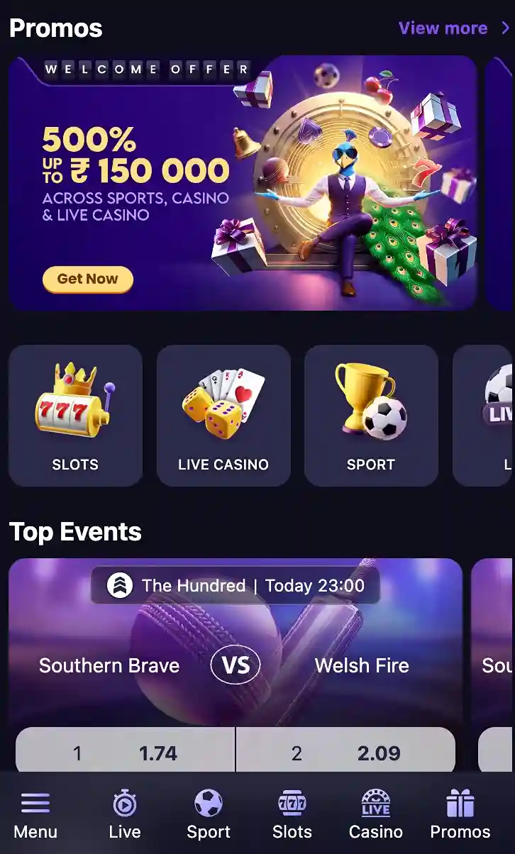 Play on the go with our lightweight app. Designed for both Android and iOS, it ensures smooth performance. The app allows players to access their accounts, explore games, and manage transactions anytime, anywhere.